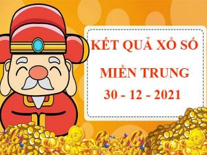 Thống kê kết quả xổ số Miền Trung 30/12/2021 thứ 5